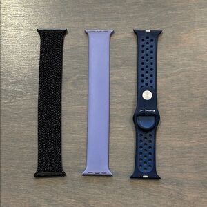 Apple Watch Band Trio - Black, Lavender, Navy